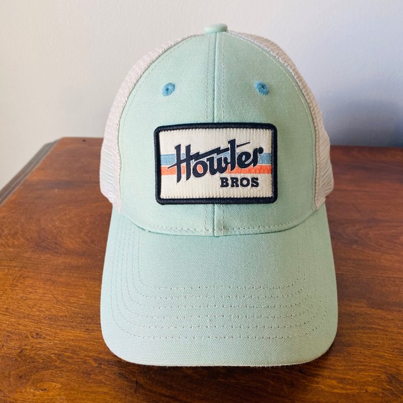 Howler Bros Other - Howler Bros Trucker Hat Seafoam Green Patch Logo Mesh Back‎ Adjustable Mens